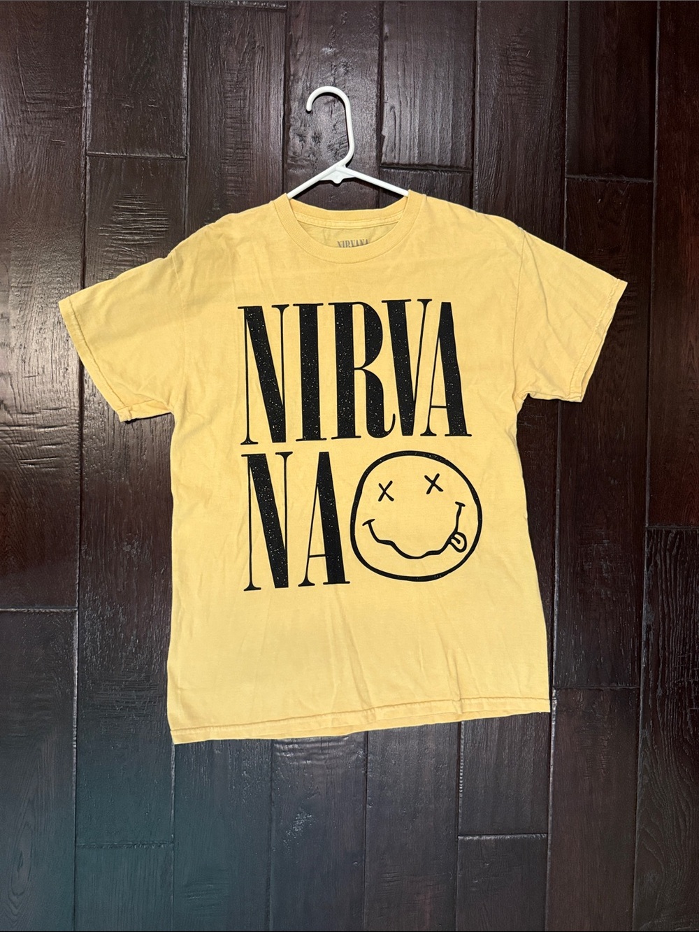 NIRVANA Yellow Short-Sleeve Logo Tee